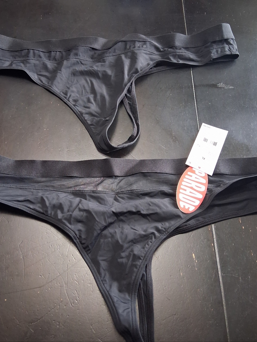 NWT Parade Black Thong Panties      Size XL